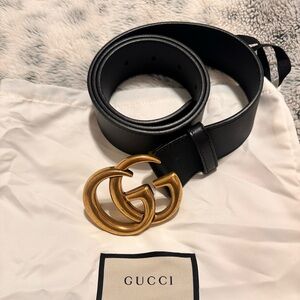 Gucci Marmont belt wide 80